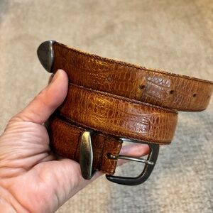 Bloomingdale’s Men’s Brown Leather Belt - size 36